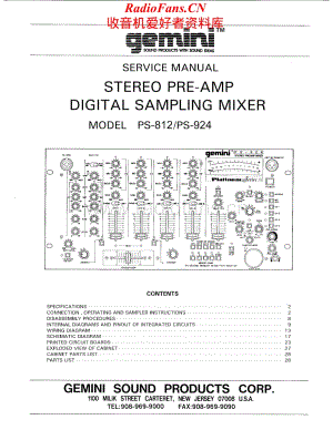 Gemini-PS924-mix-sm维修电路原理图.pdf