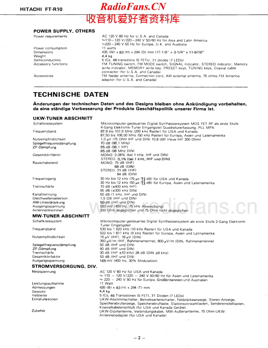 Hitachi-FTR10-tun-sm维修电路原理图.pdf_第2页