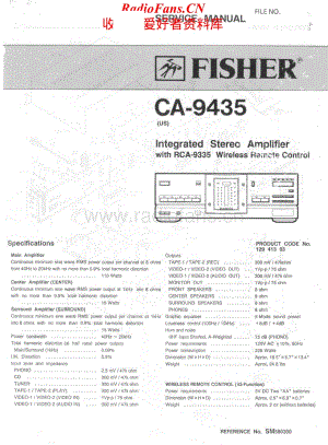 Fisher-CA9435-int-sm维修电路原理图.pdf