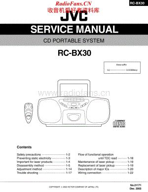 JVC-RCBX30-cs-sm维修电路原理图.pdf