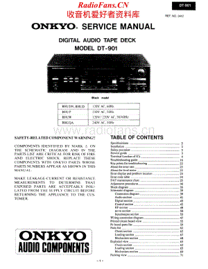Onkyo-DT901-tape-sm维修电路原理图.pdf