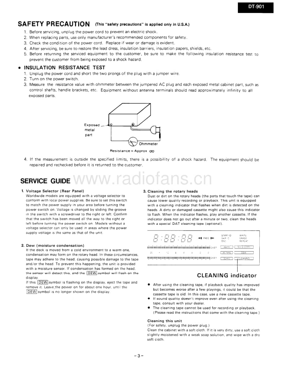 Onkyo-DT901-tape-sm维修电路原理图.pdf_第3页