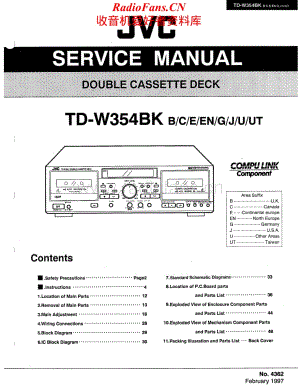 JVC-TDW354BK-tape-sm维修电路原理图.pdf