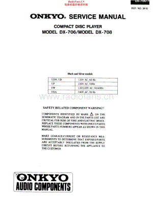 Onkyo-DX706-cd-sm维修电路原理图.pdf