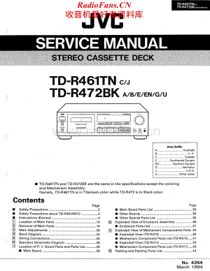 JVC-TDR461TN-tape-sm维修电路原理图.pdf