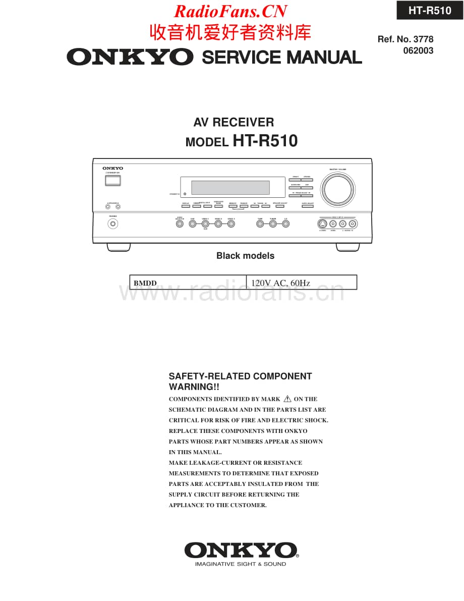 Onkyo-HTR510-avr-sm维修电路原理图.pdf_第1页