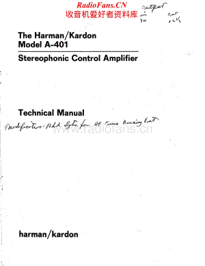 HarmanKardon-A401-int-sm维修电路原理图.pdf