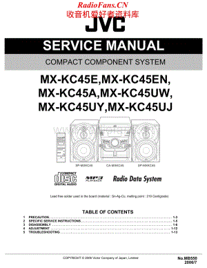 JVC-MXKC45-cs-sm维修电路原理图.pdf