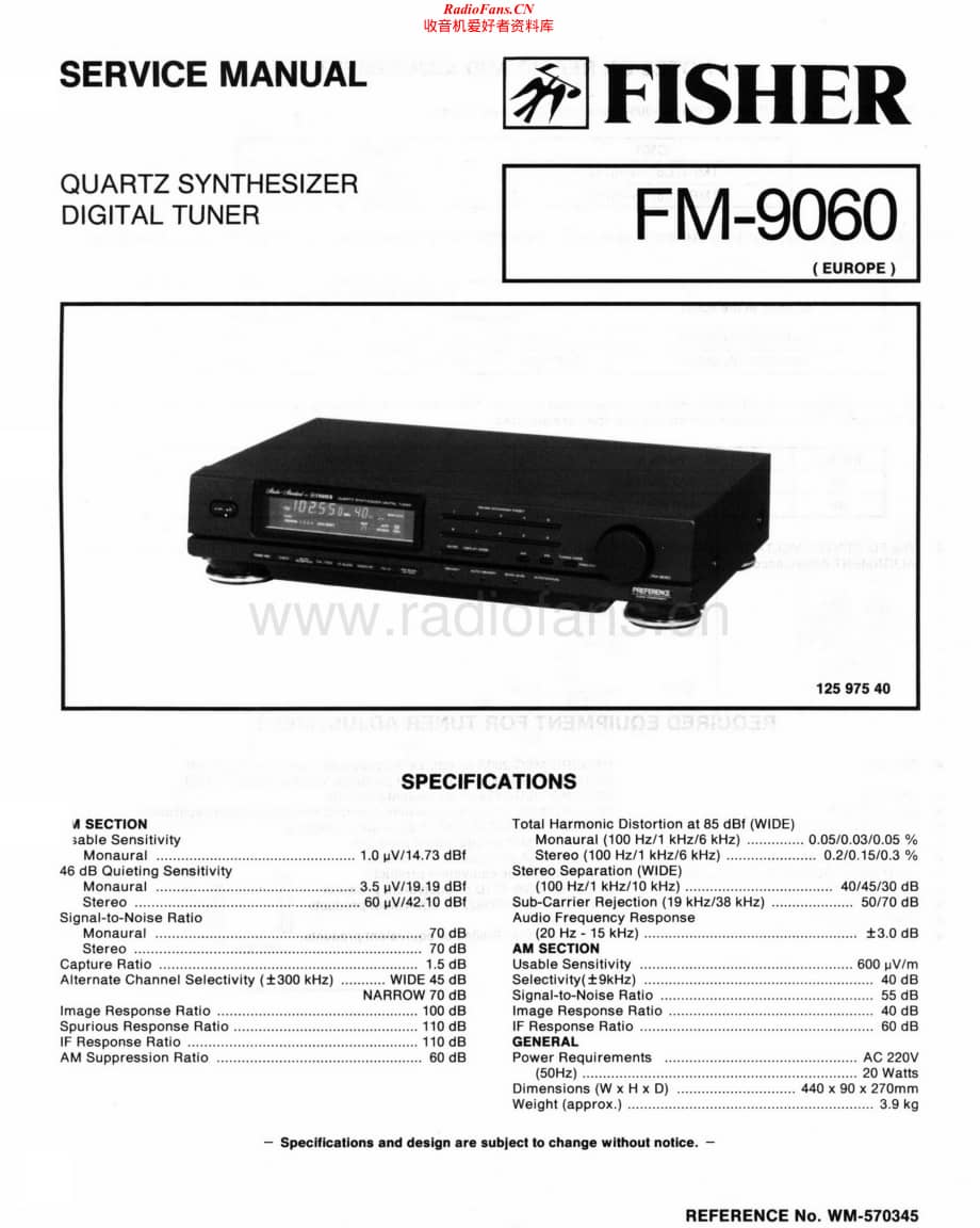 Fisher-FM9060-tun-sch维修电路原理图.pdf_第1页