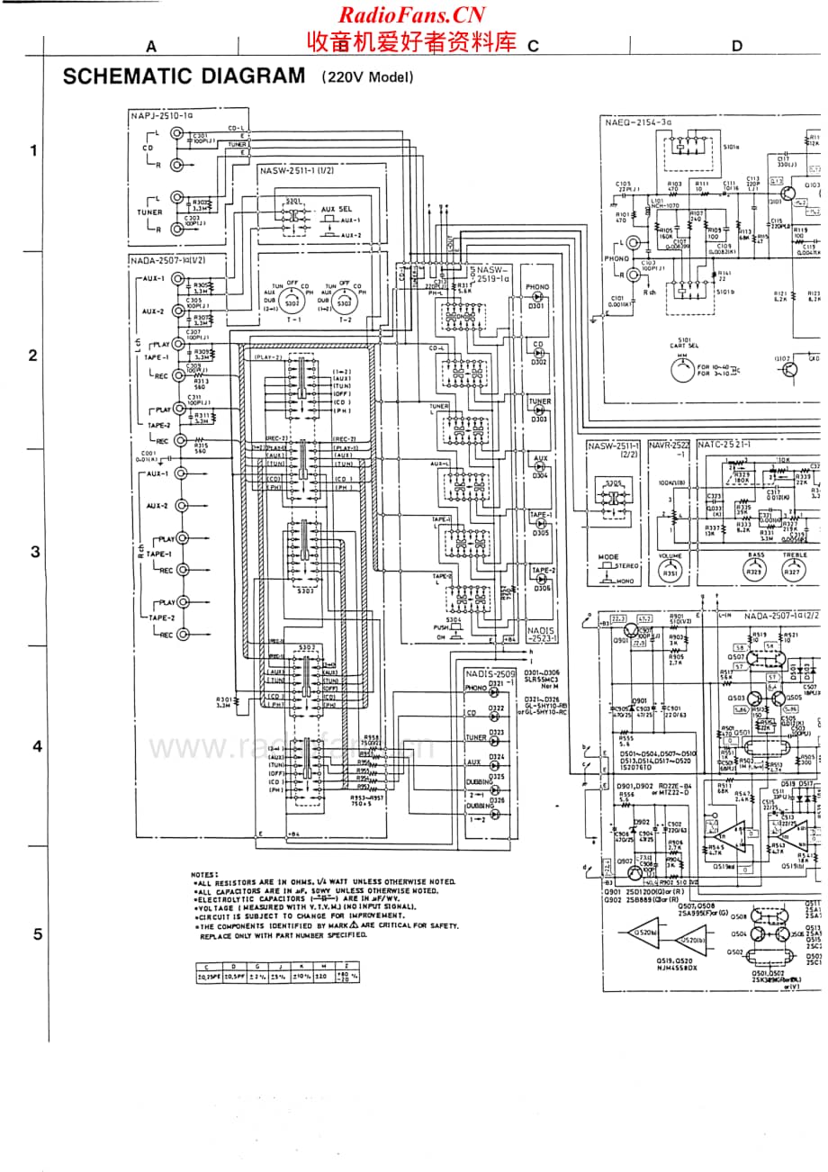 Onkyo-A8290-int-sch维修电路原理图.pdf_第2页