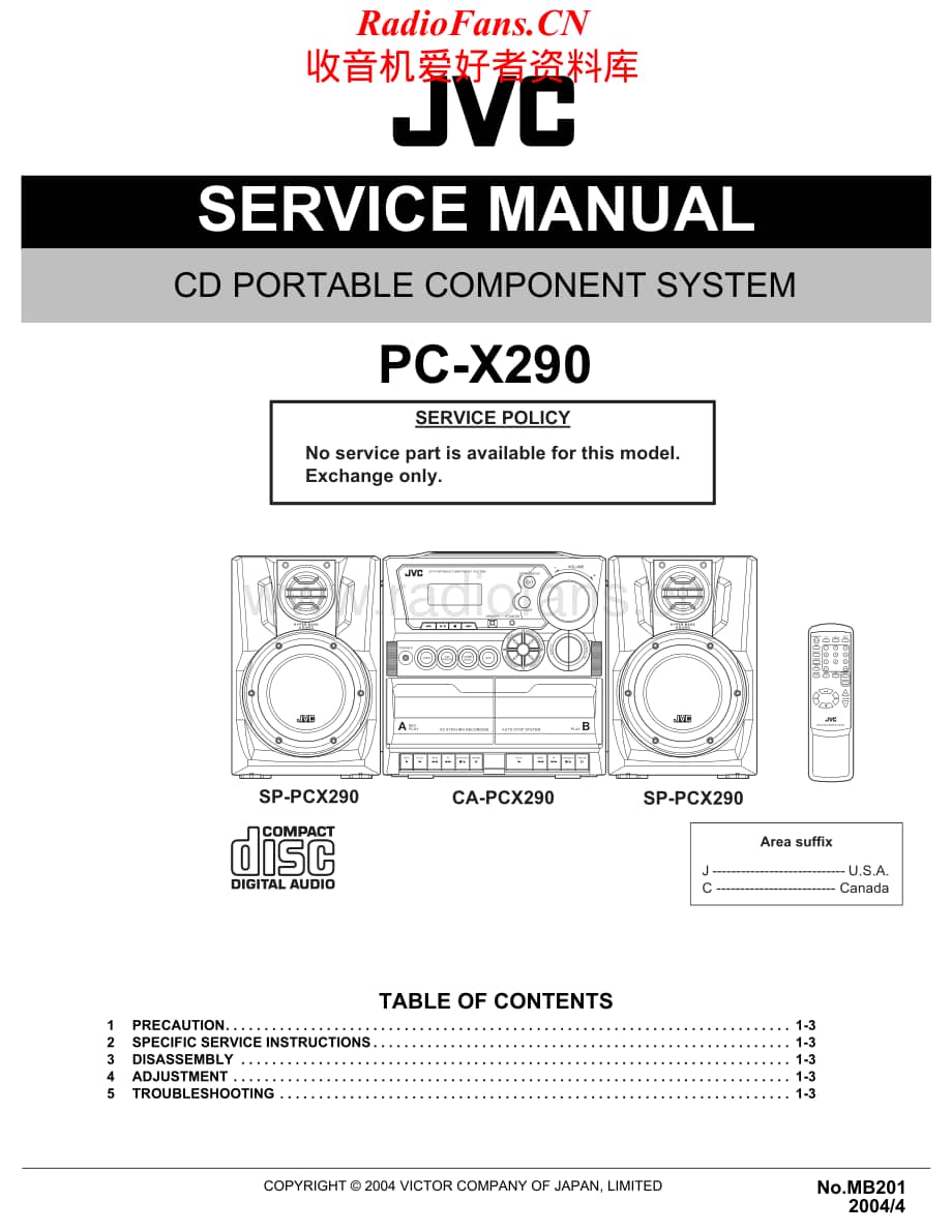 JVC-PCX290-cs-sm维修电路原理图.pdf_第1页