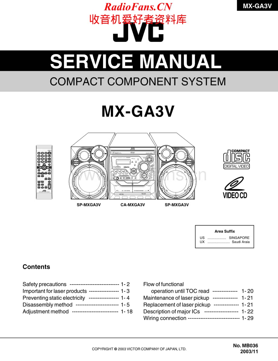 JVC-MXGA3V-cs-sm维修电路原理图.pdf_第1页