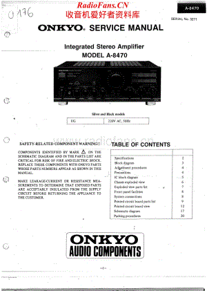Onkyo-A8470-int-sm维修电路原理图.pdf