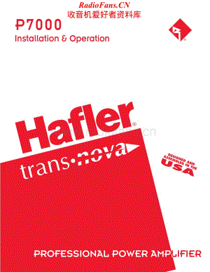 Hafler-P7000-pwr-sm维修电路原理图.pdf