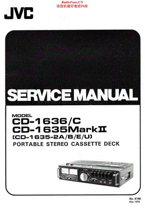 JVC-CD1635MKII-tape-sm维修电路原理图.pdf
