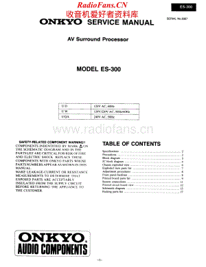 Onkyo-ES300-avsp-sm维修电路原理图.pdf