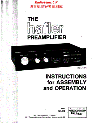 Hafler-DH101-pre-sm维修电路原理图.pdf