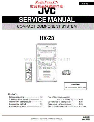 JVC-HXZ3-cs-sm维修电路原理图.pdf
