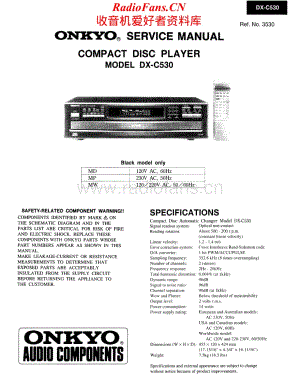 Onkyo-DXC530-cd-sm维修电路原理图.pdf