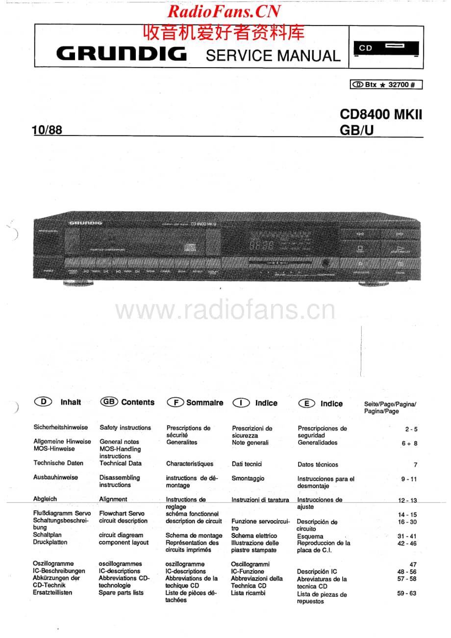 Grundig-CD8400MK2-cd-sm维修电路原理图.pdf_第1页