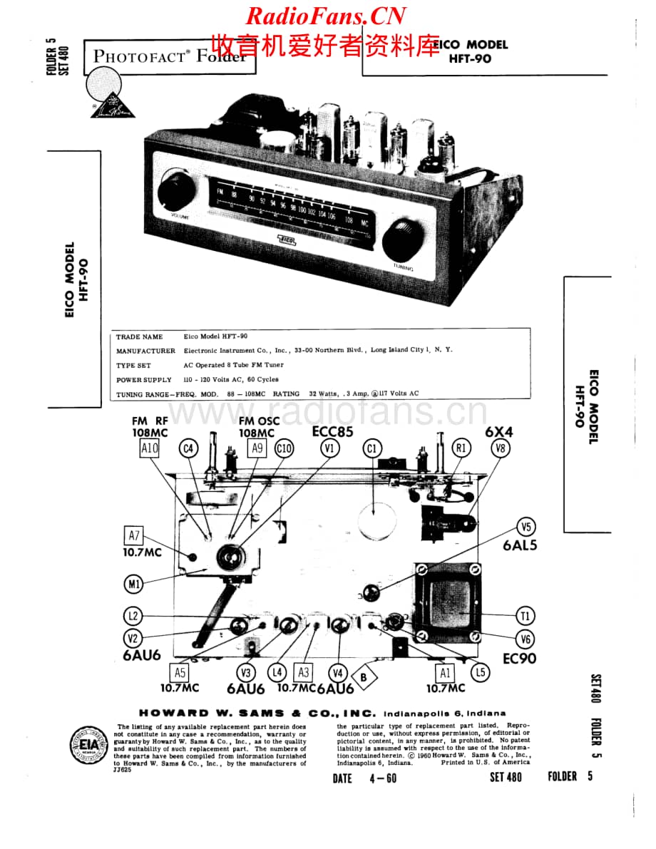 Eico-HFT90SAMS-tun-sm维修电路原理图.pdf_第1页