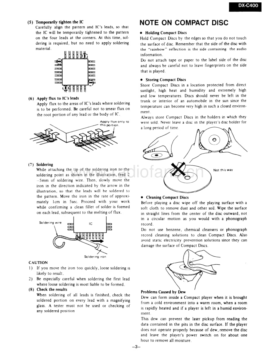 Onkyo-DXC400-cd-sm维修电路原理图.pdf_第3页