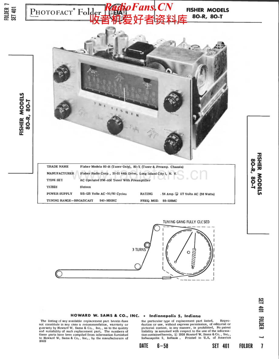 Fisher-80R-rec-sm维修电路原理图.pdf_第1页