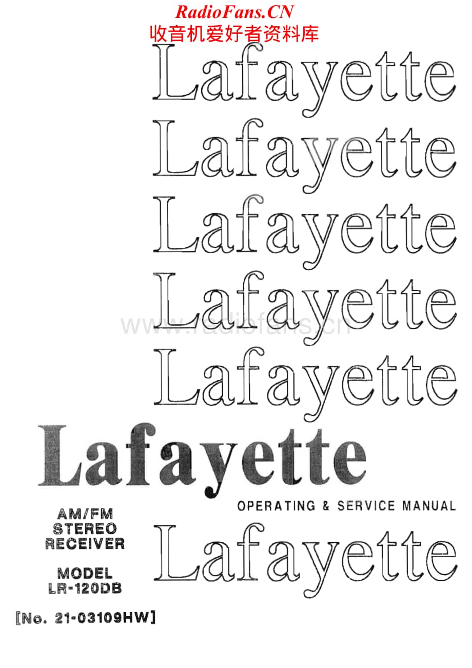Lafayette-LR120DB-rec-sm维修电路原理图.pdf_第1页