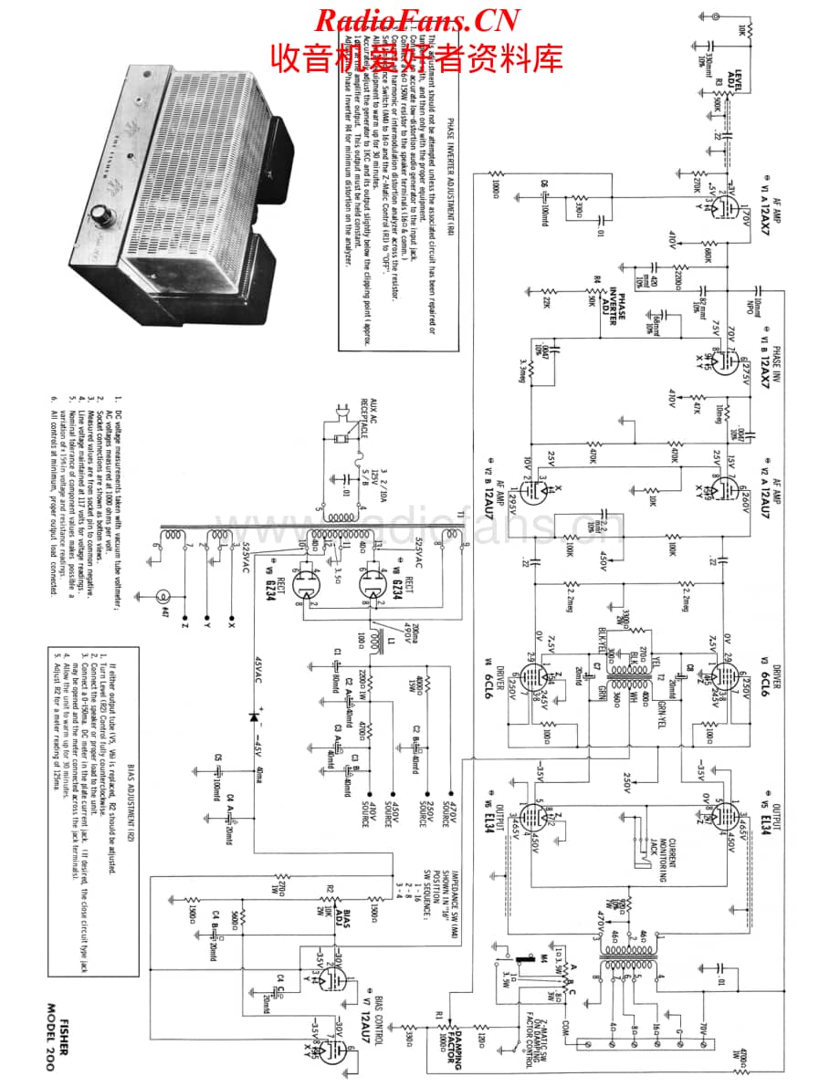 Fisher-200-pwr-sch维修电路原理图.pdf_第1页