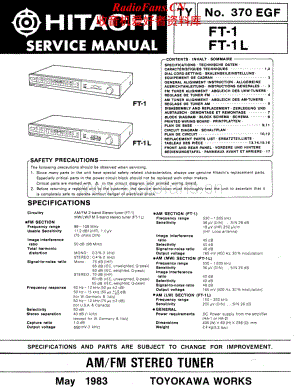 Hitachi-FT1L-tun-sm维修电路原理图.pdf