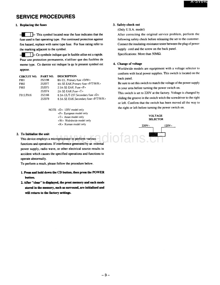 Onkyo-ASV640-avc-st维修电路原理图.pdf_第3页