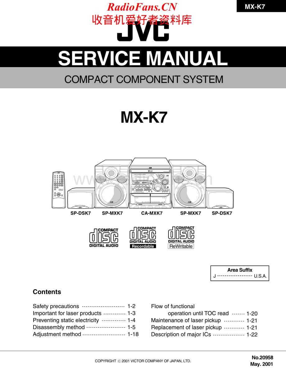 JVC-MXK7-cs-sm维修电路原理图.pdf_第1页