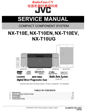 JVC-NXT10-cs-sm维修电路原理图.pdf