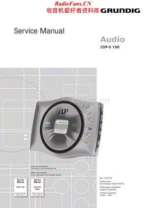 Grundig-CDPS150-cd-sm维修电路原理图.pdf