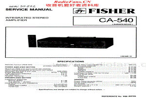 Fisher-CA540-int-sm维修电路原理图.pdf