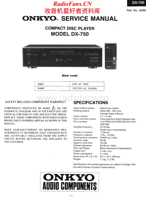 Onkyo-DX750-cd-sm维修电路原理图.pdf