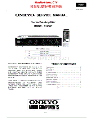 Onkyo-IntegraP388F-pre-sm维修电路原理图.pdf