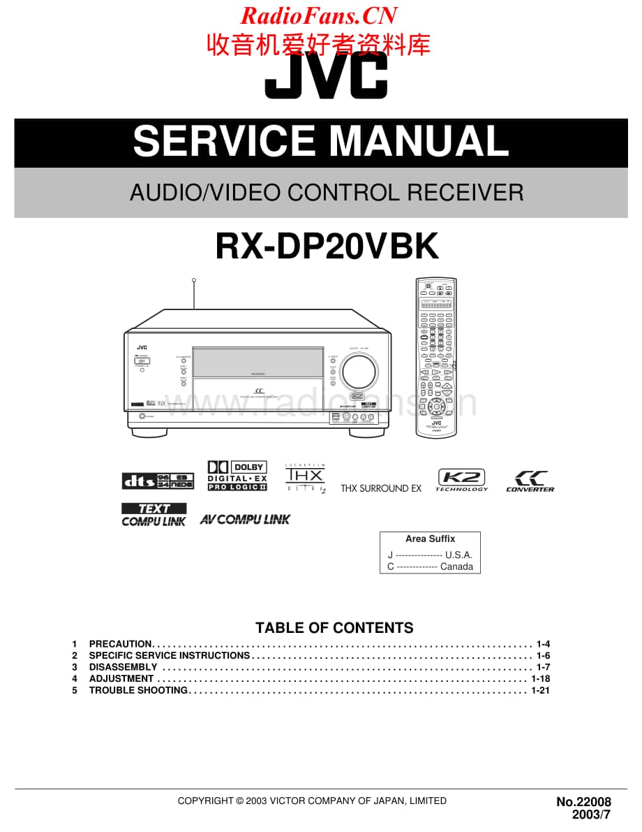 JVC-RXDP20VBK-avr-sm维修电路原理图.pdf_第1页