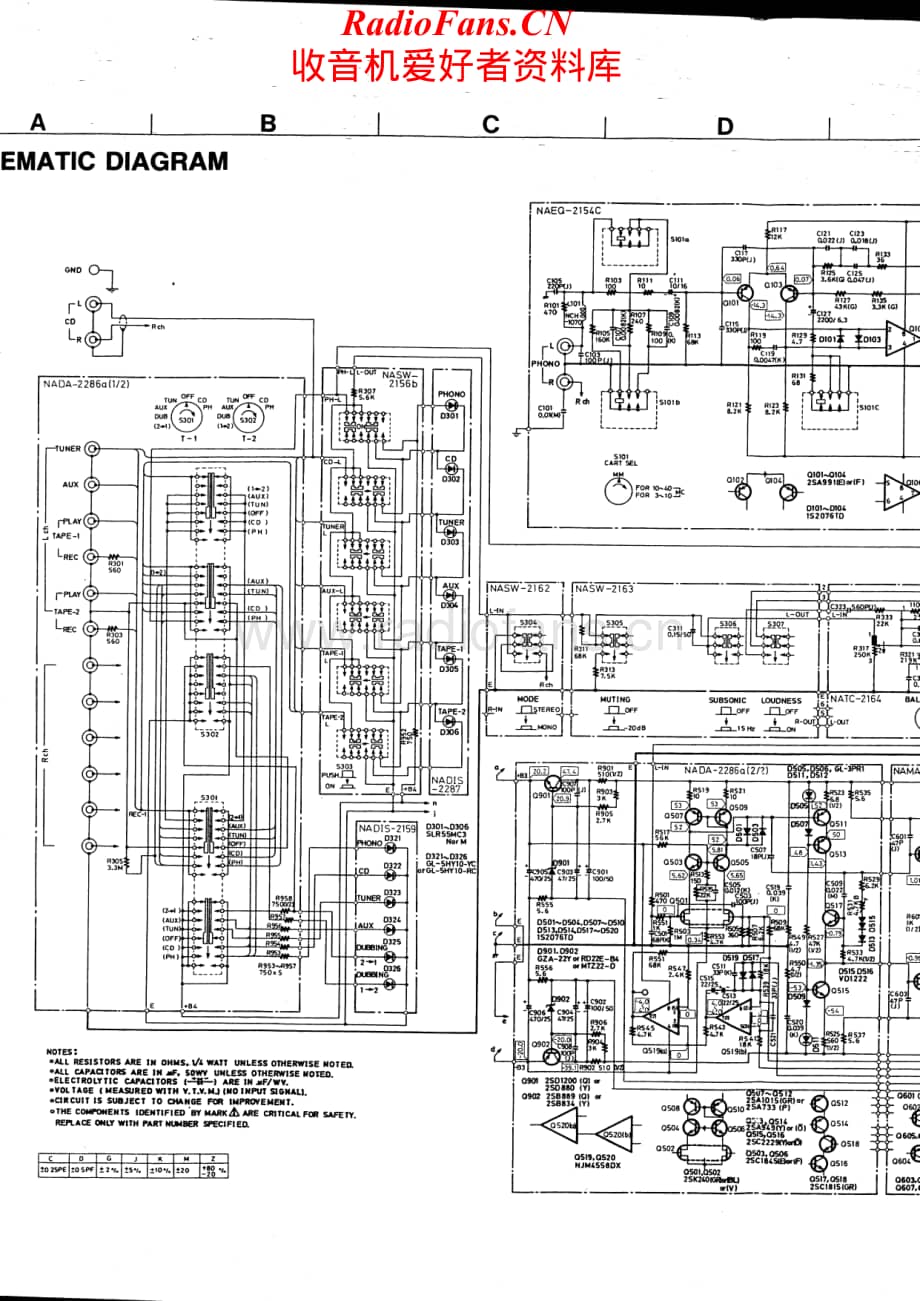 Onkyo-A8270-int-sch维修电路原理图.pdf_第1页