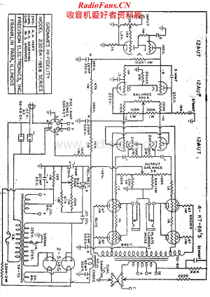 Grommes-230BA-pwr-sch维修电路原理图.pdf