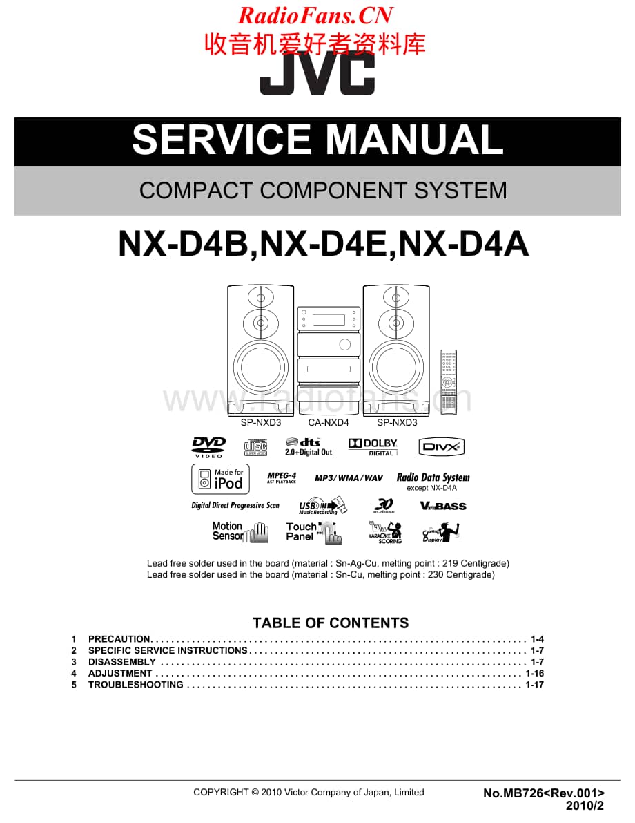 JVC-NXD4-cs-sm维修电路原理图.pdf_第1页