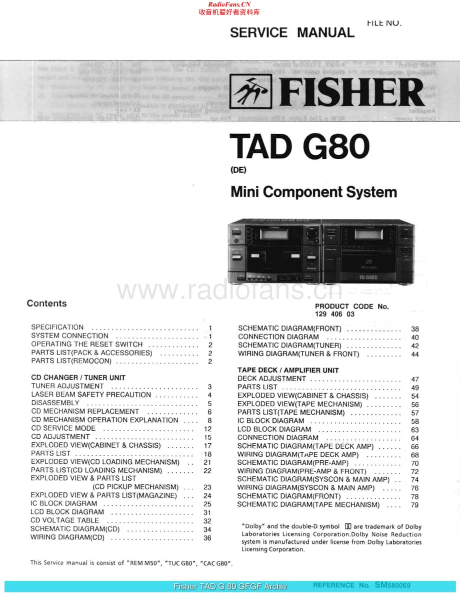 Fisher-TADG80-mc-sm维修电路原理图.pdf_第1页