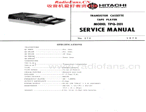 Hitachi-TPQ201-tape-sm维修电路原理图.pdf
