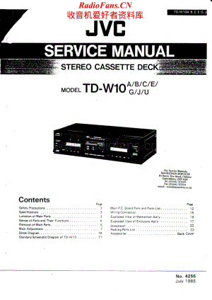JVC-TDW10-tape-sm维修电路原理图.pdf