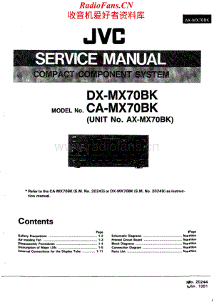 JVC-AXMX70BK-cs-sm维修电路原理图.pdf