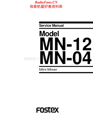 Fostex-MN04-mix-sm维修电路原理图.pdf