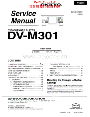 Onkyo-DVM301-cd-sm维修电路原理图.pdf