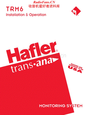 Hafler-TRM6-mon-sm维修电路原理图.pdf