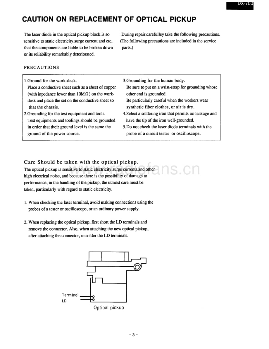 Onkyo-DX700-cd-sm维修电路原理图.pdf_第3页