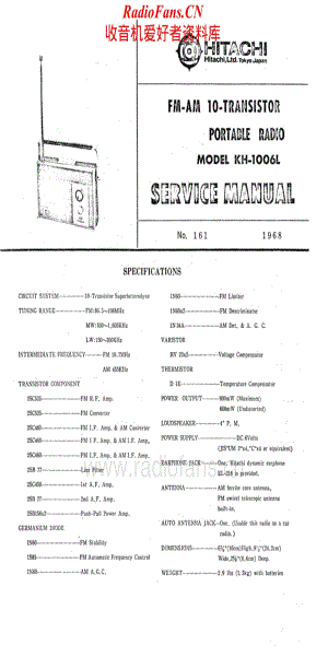 Hitachi-KH1006L-pr-sm维修电路原理图.pdf